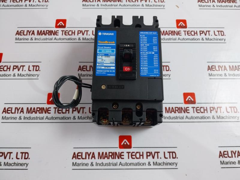 Terasaki Electric Xs100Ns 3 Pole Tembreak Circuit Breaker 15A Ac220V 50Ka