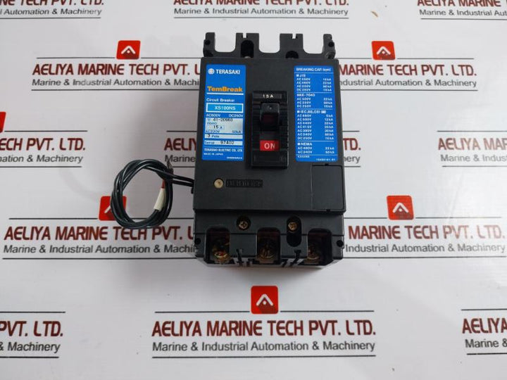 Terasaki Electric Xs100Ns 3 Pole Tembreak Circuit Breaker 15A Ac220V 50Ka