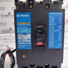 Terasaki Electric Xs100Ns 3 Pole Tembreak Circuit Breaker 15A Ac220V 50Ka
