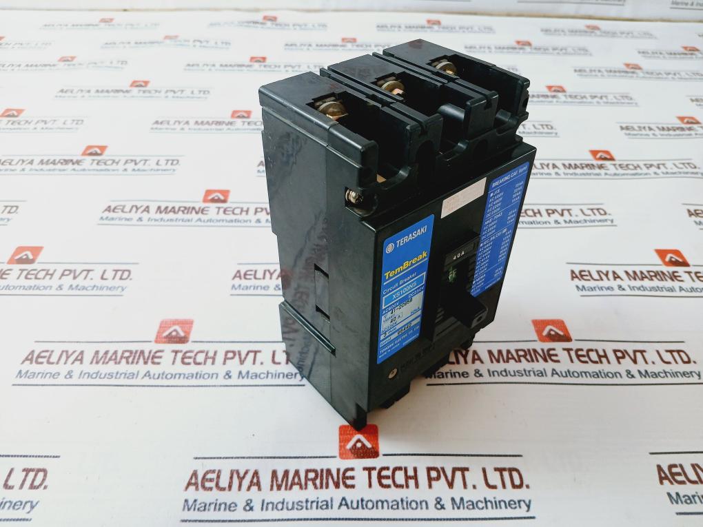 Terasaki Electric XS100NS Circuit Breaker 3 Pole 40A