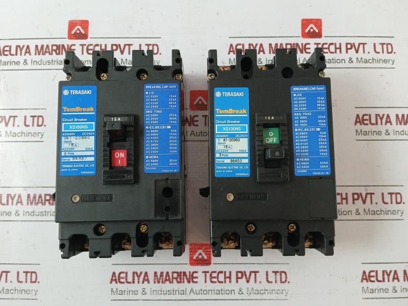 Terasaki Electric Xs100Ns Circuit Breaker Ac220V 50Ka Dc250V Ac600V