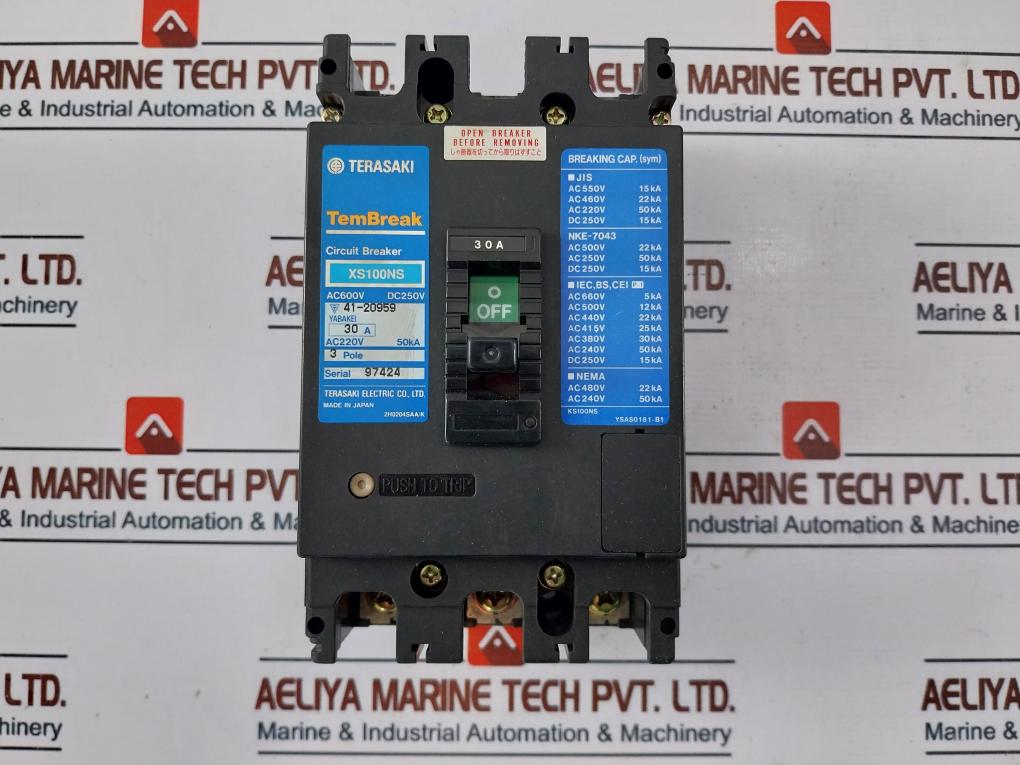 Terasaki Electric Xs100Ns Tembreak Circuit Breaker 30A