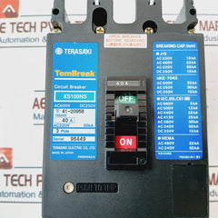 Terasaki Electric Xs100Ns Tembreak Circuit Breaker 40A