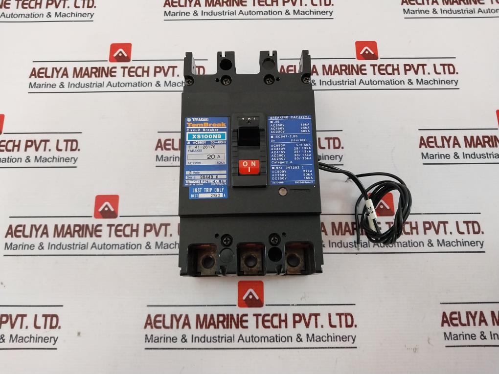 Terasaki Electric Xs100Nb 20A Circuit Breaker Ac690V 50~60Hz 41-26178