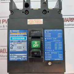 Terasaki Electric Xs100Nb 3 Pole Tembreak Circuit Breaker 100A Ac220V 50Ka