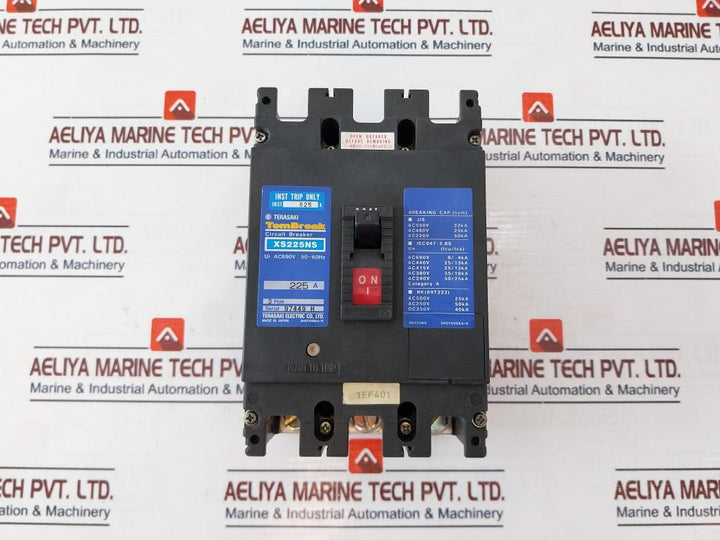 Terasaki Electric Xs225Ns 3 Pole Circuit Breaker 225A Ac690V 50-60Hz