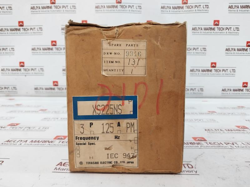 Terasaki Electric Xs225Ns 3 Pole Circuit Breaker 125A Ac690V 2H0752Saa/K
