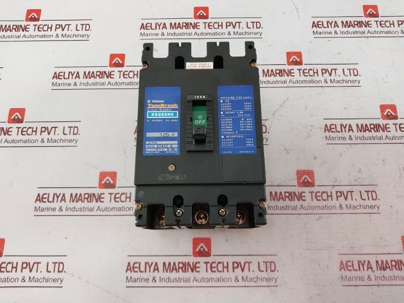 Terasaki Electric Xs225Ns 3 Pole Circuit Breaker 125A Ac690V 2H0752Saa/K