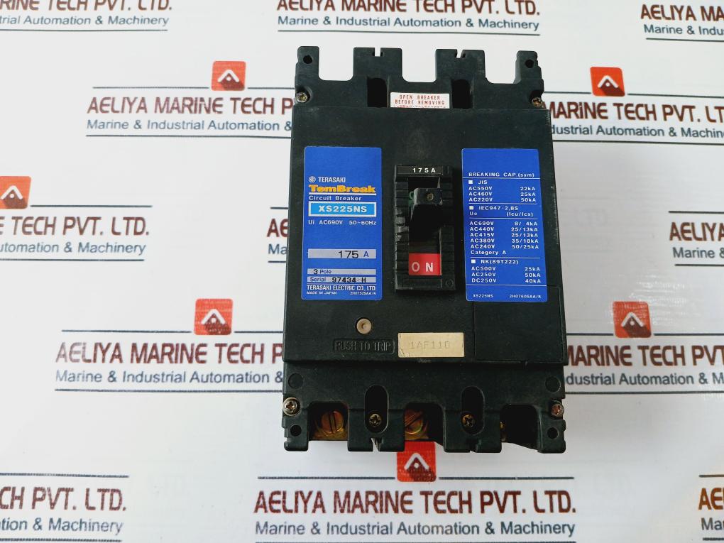 Terasaki Electric Xs225Ns Circuit Breaker 175A Ac690V 50-60Hz