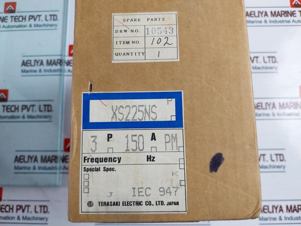 Terasaki Electric Xs225Ns Molded Case Circuit Breaker 3-pole 150A