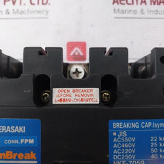 Terasaki Electric Xs225Ns Tembreak Circuit Breaker 150A 3-pole Ac 600V Dc 250V