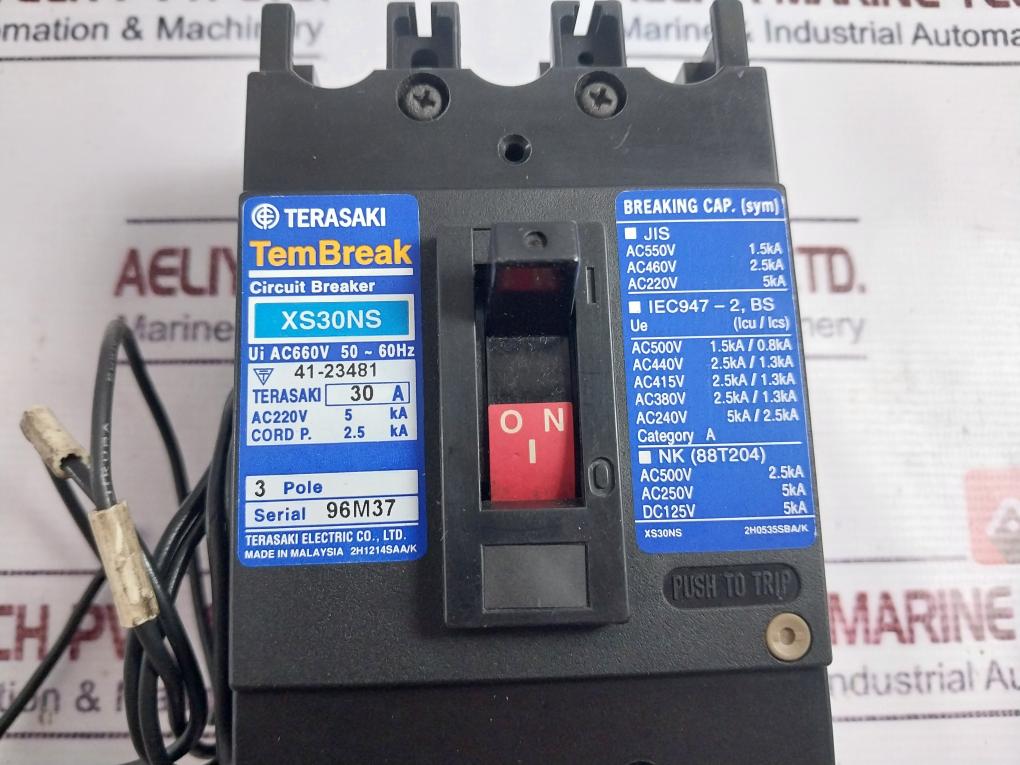 Terasaki Electric Xs30ns Tembreak Circuit Breaker