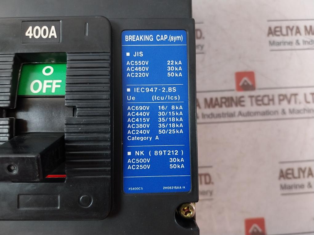 Terasaki Electric Xs400Cs Circuit Breaker 400A With Xcu1S Uvt Controller