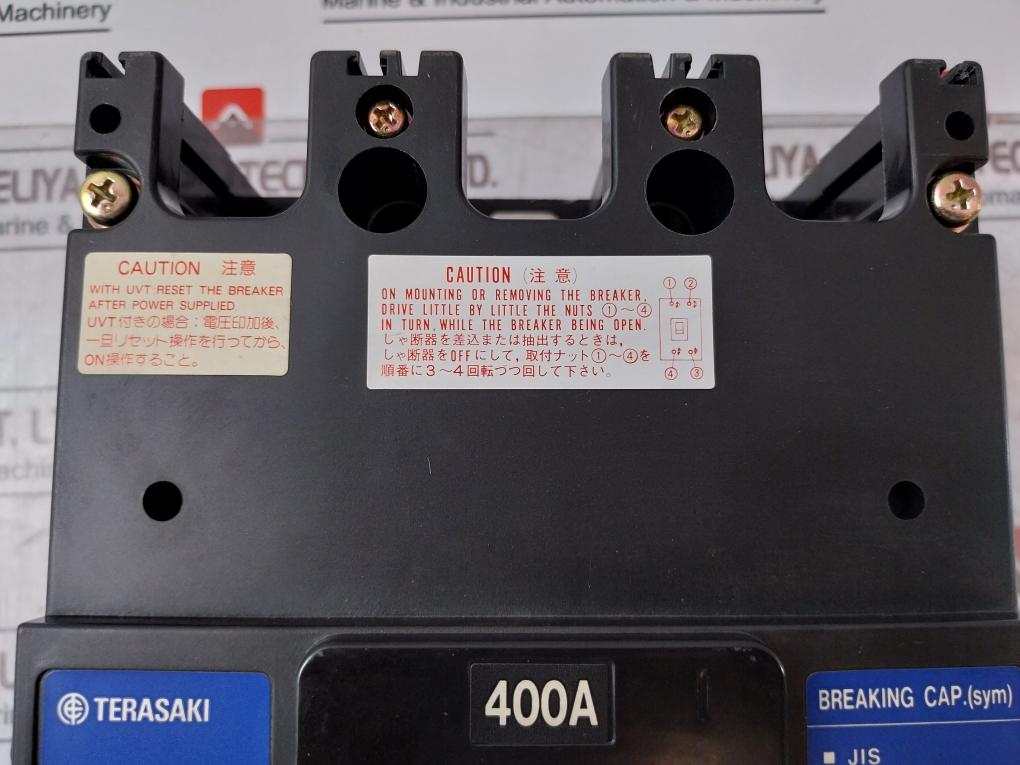 Terasaki Electric Xs400Cs Circuit Breaker 400A With Xcu1S Uvt Controller