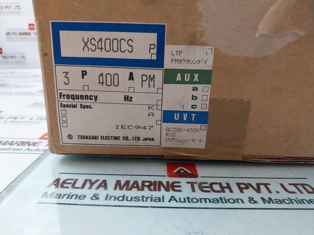 Terasaki Electric Xs400Cs Circuit Breaker 400A With Xcu1S Uvt Controller