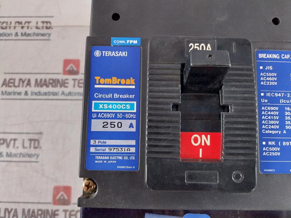 Terasaki Electric Xs400Cs Tembreak Circuit Breaker 250A