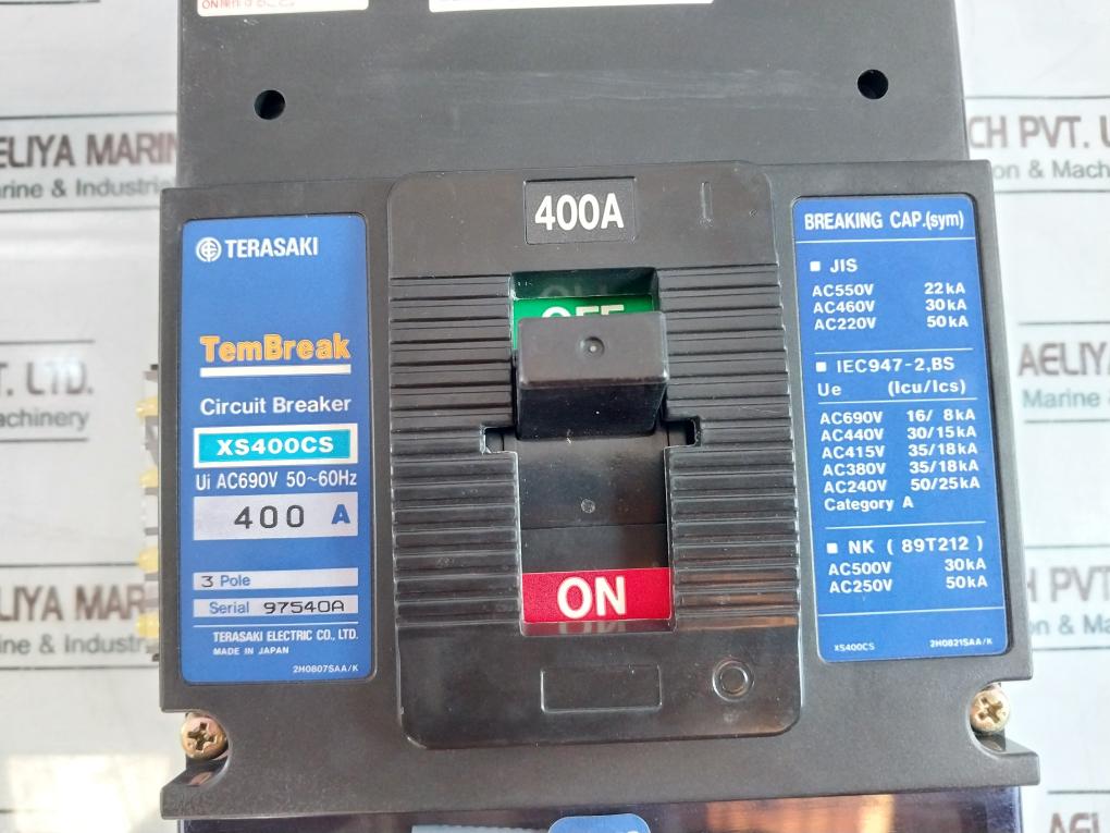 Terasaki Electric Xs400Cs Tembreak Circuit Breaker 400A