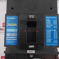 Terasaki Electric Xs400Ns 3 Pole Tembreak Circuit Breaker 400A 100-115V 50/60Hz