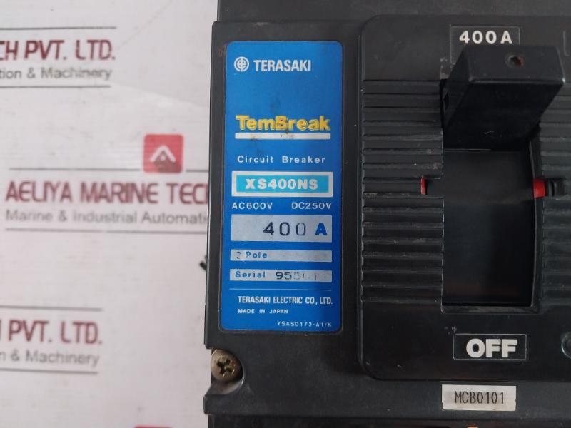 Terasaki Electric Xs400Ns 3 Pole Tembreak Circuit Breaker 400A 100-115V 50/60Hz