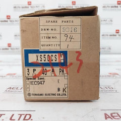 Terasaki Electric Xs50Cs 3 Pole Circuit Breaker Ac600V 2H0535Sfa/K Ac220V 7.5Ka