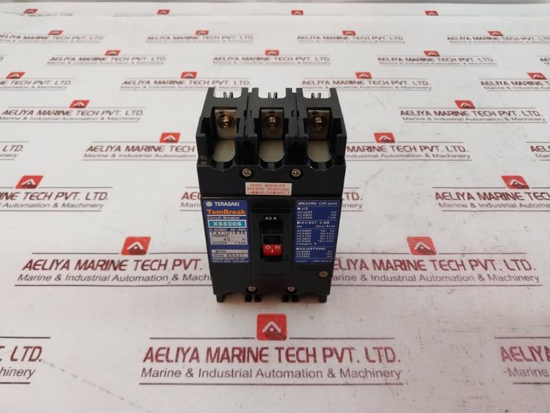 Terasaki Electric Xs50Cs 3 Pole Circuit Breaker Ac600V 2H0535Sfa/K Ac220V 7.5Ka