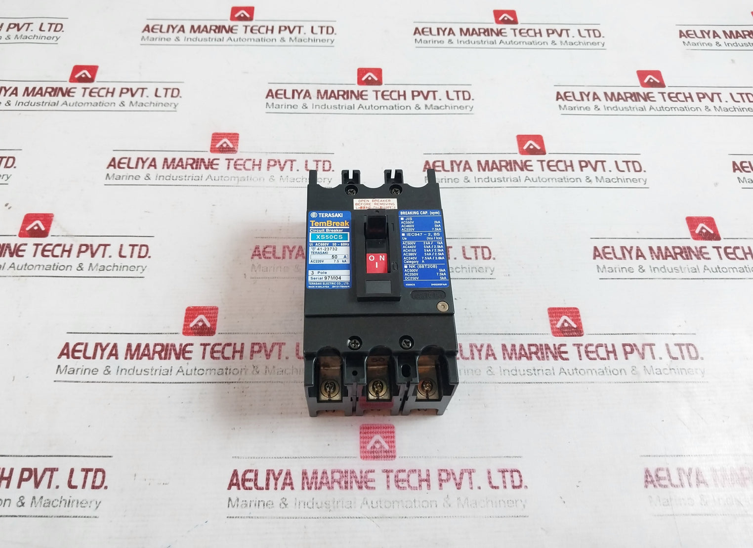 Terasaki Electric Xs50Cs Circuit Breaker 3 Pole 50-60Hz Ui Ac660V