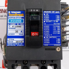 Terasaki Electric Xs50Nb Molded Case Circuit Breaker 3 Pole 30A