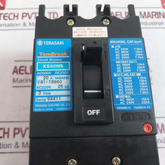 Terasaki Electric Xs50Ns 20A Circuit Breaker Ac220V 25Ka