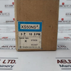 Terasaki Electric Xs50Ns 3 Pole Circuit Breaker 15A Ac600V Dc250V