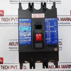 Terasaki Electric Xs50Ns 3 Pole Circuit Breaker 15A Ac600V Dc250V