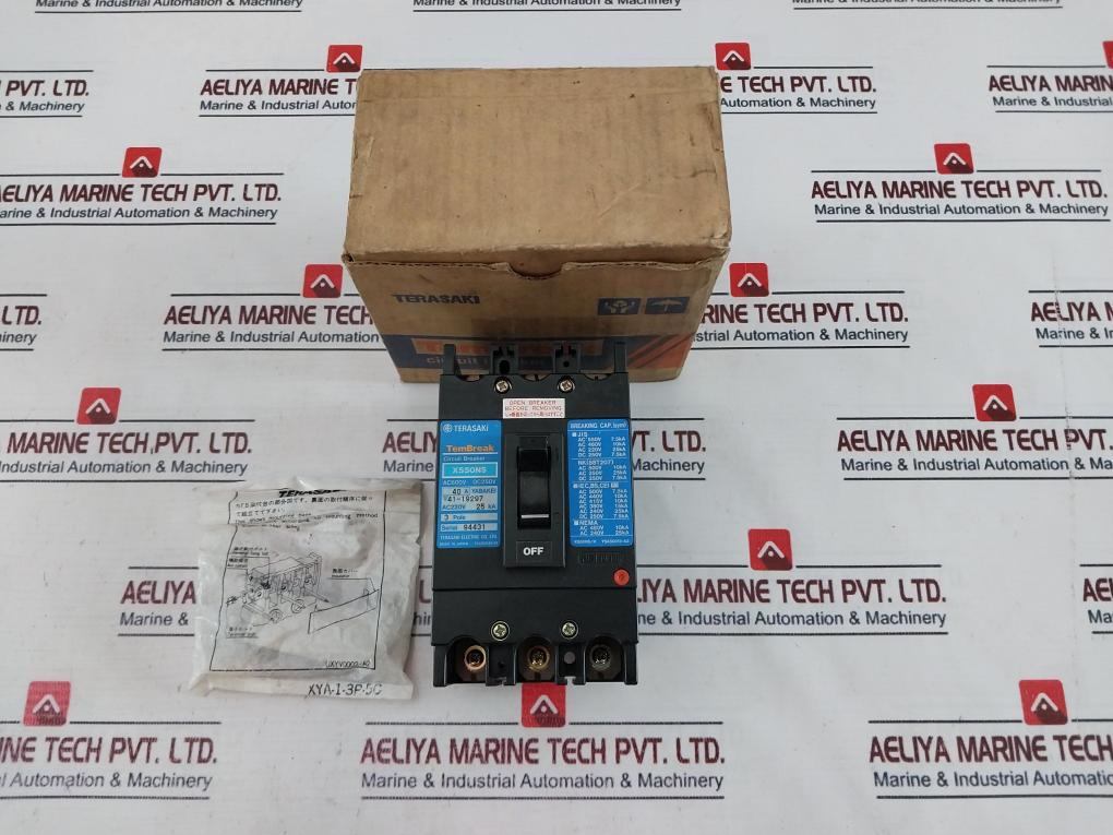 Terasaki Electric Xs50Ns 3 Pole Circuit Breaker 40A 200-480V 50/60Hz