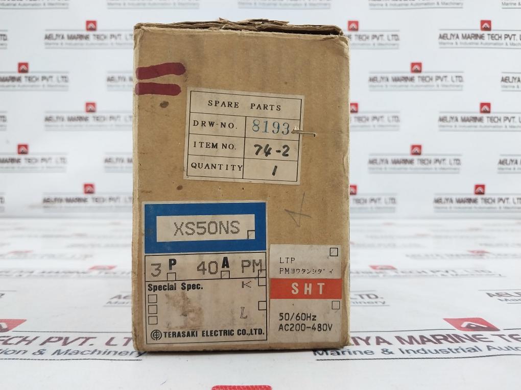 Terasaki Electric Xs50Ns 3 Pole Circuit Breaker 40A 200-480V 50/60Hz