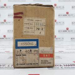 Terasaki Electric Xs50Ns 3 Pole Circuit Breaker 40A 200-480V 50/60Hz