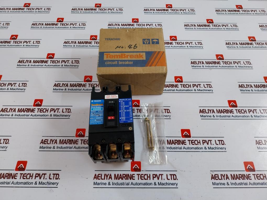 Terasaki Electric Xs50Ns Circuit Breaker 3 Pole 50A 600Vac 250Vdc