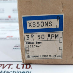Terasaki Electric Xs50Ns Circuit Breaker 3 Pole 50A 600Vac 250Vdc