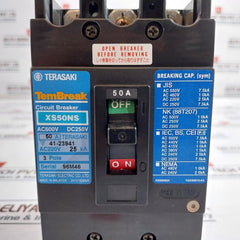 Terasaki Electric Xs50Ns Circuit Breaker 3 Pole 50A 600Vac 250Vdc