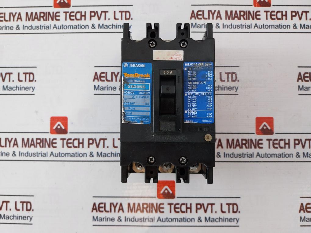 Terasaki Electric Xs50Ns Circuit Breaker 50A Ac600V Dc250V