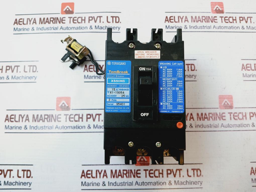 Terasaki Electric Xs50Ns Tembreak Circuit Breaker 3 Pole 15A