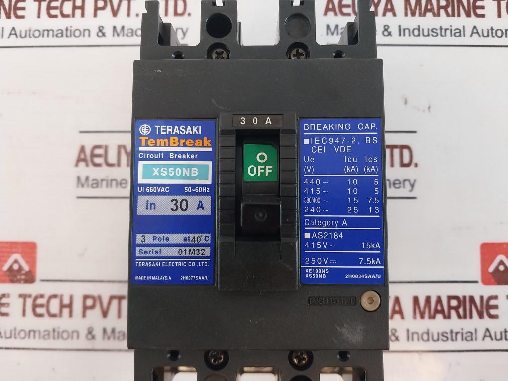 Terasaki Electric Xs50nb Tembreak Circuit Breaker