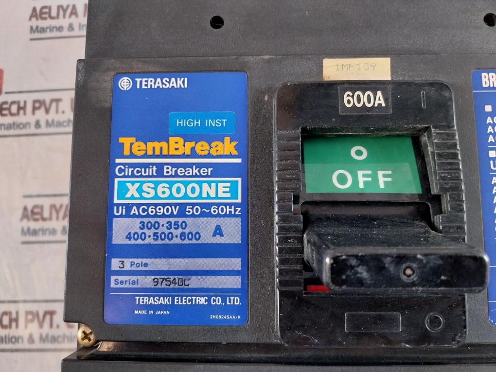 Terasaki Electric Xs600Ne Circuit Breaker 2H0824Saa/K