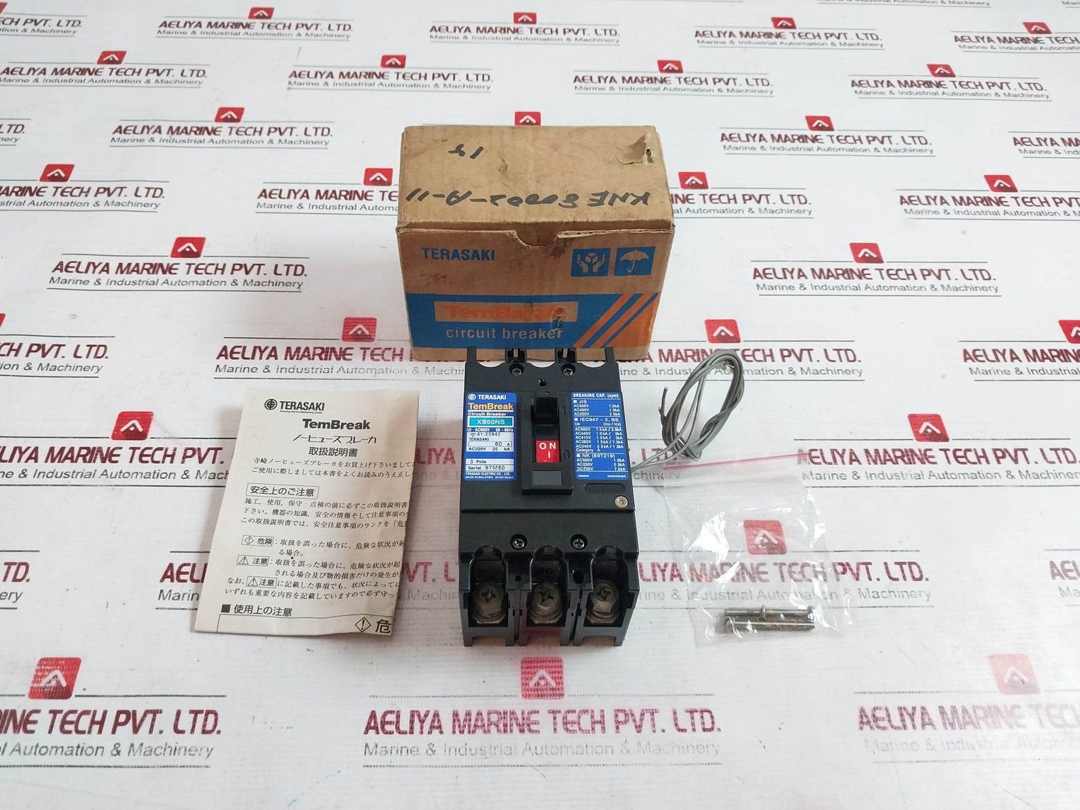 Terasaki Electric Xs60Ns 3-pole Circuit Breaker 60A Ac660V With Auxiliary Switch
