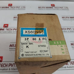 Terasaki Electric Xs60Ns 3-pole Circuit Breaker 60A Ac660V With Auxiliary Switch
