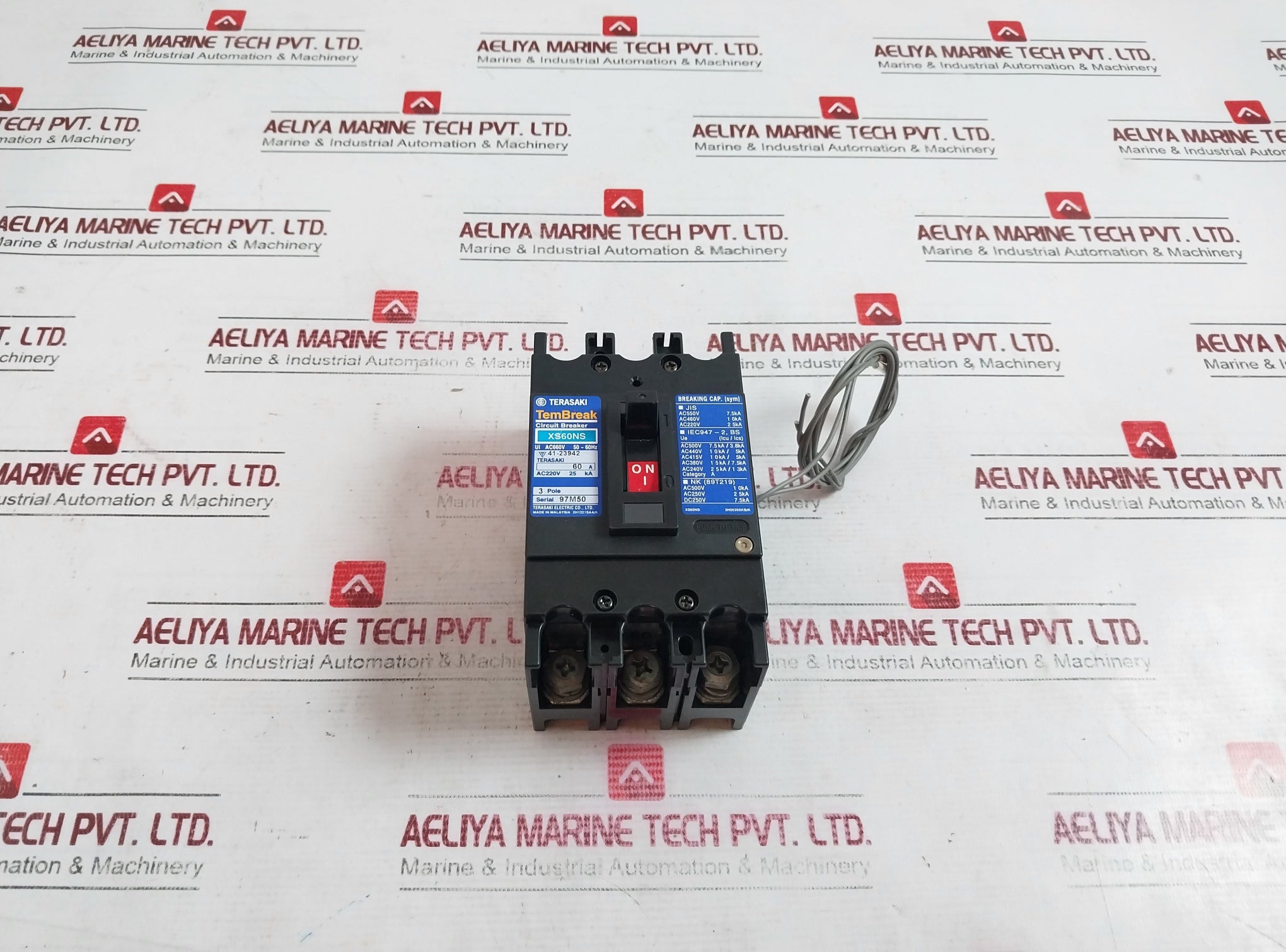 Terasaki Electric Xs60Ns 3-pole Circuit Breaker 60A Ac660V With Auxiliary Switch