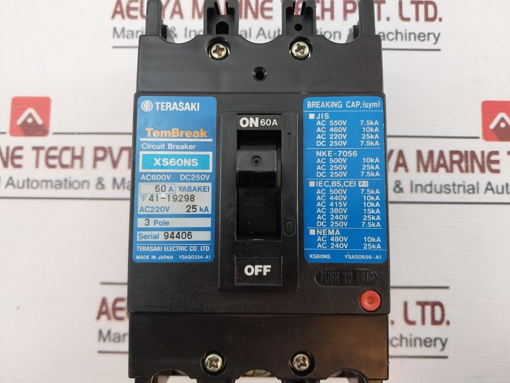 Terasaki Electric Xs60Ns Circuit Breaker