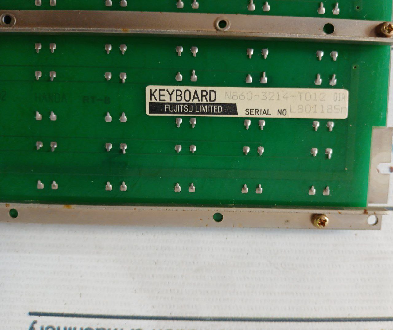 Terasaki Emb-2801 Operating Keyboard