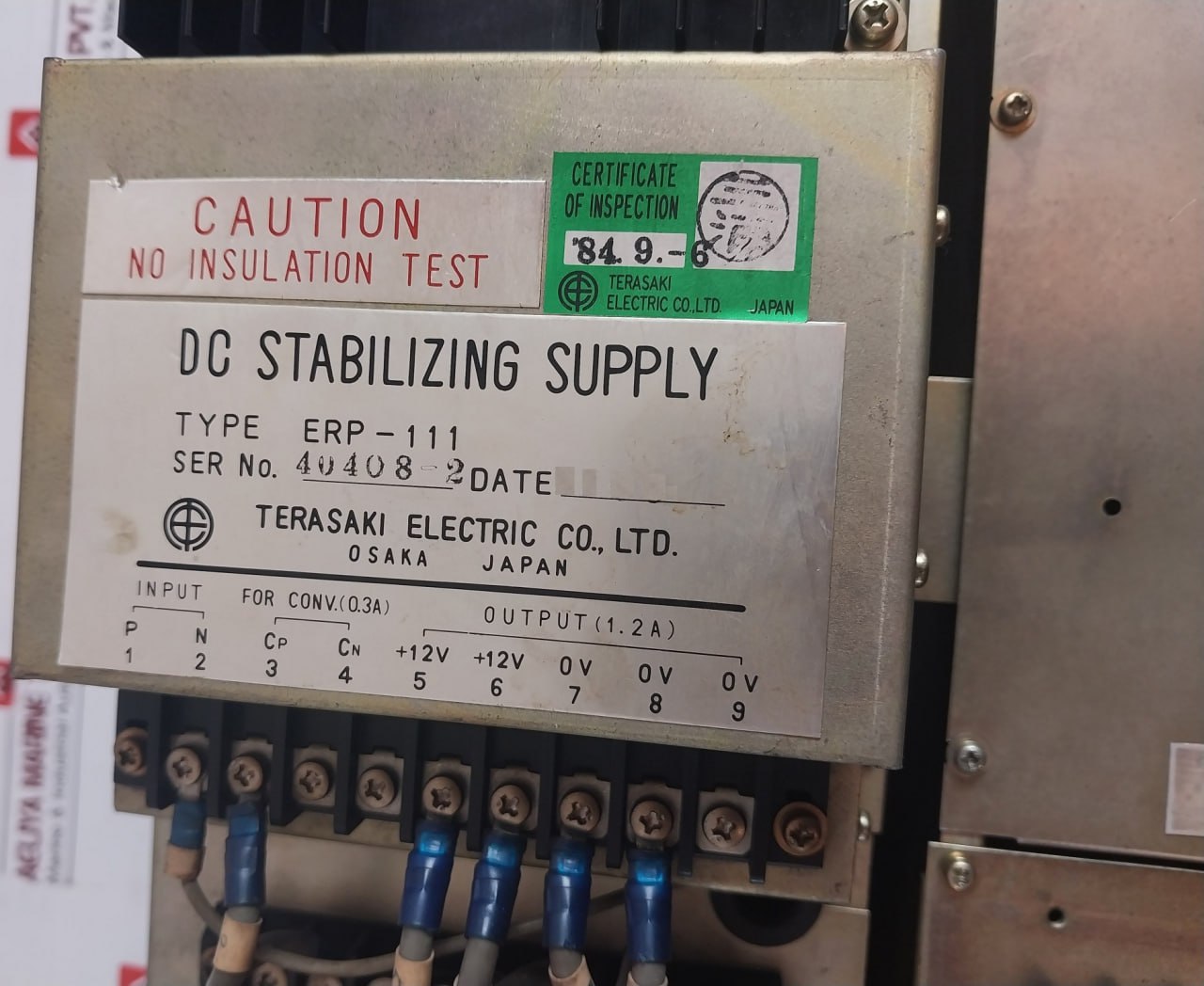 Terasaki Erp-111 Watch Free Monitoring System Erc-311 F2-5A F1-10A Ern-312