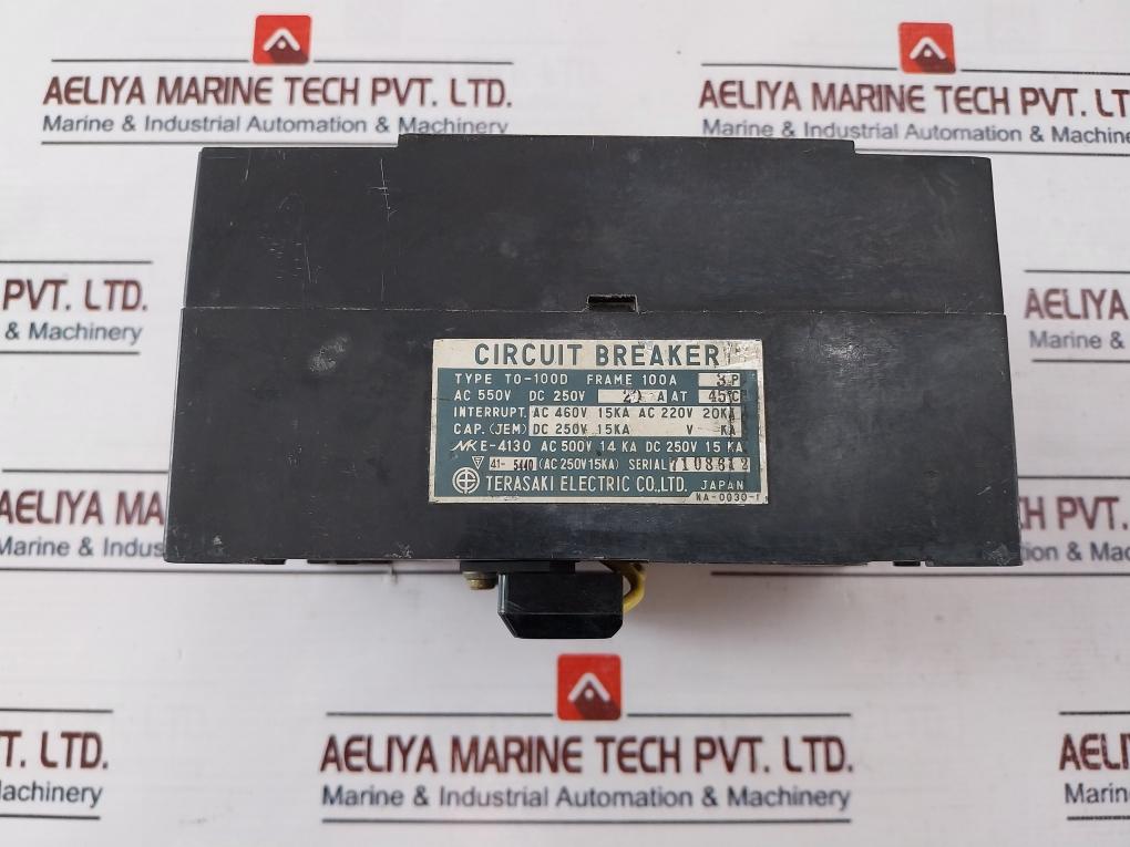 Terasaki T0-100D Circuit Breaker 20A 3 Pole