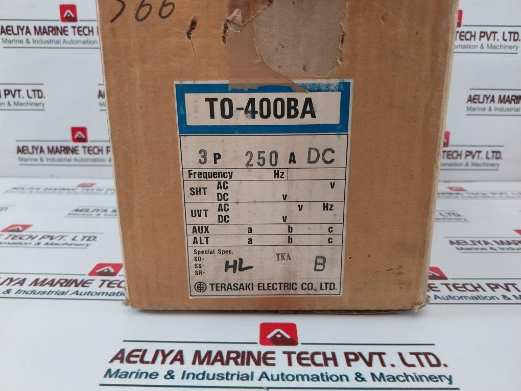 Terasaki T0-400Ba No-fuse Circuit Breaker 3 Pole 250A