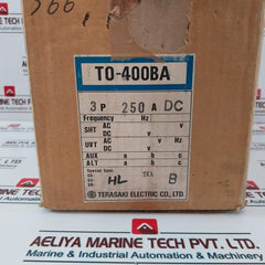 Terasaki T0-400Ba No-fuse Circuit Breaker 3 Pole 250A
