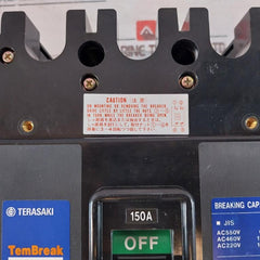 Terasaki Tembreak Tl-225F Current Limiting Circuit Breaker 150A 3 Pole